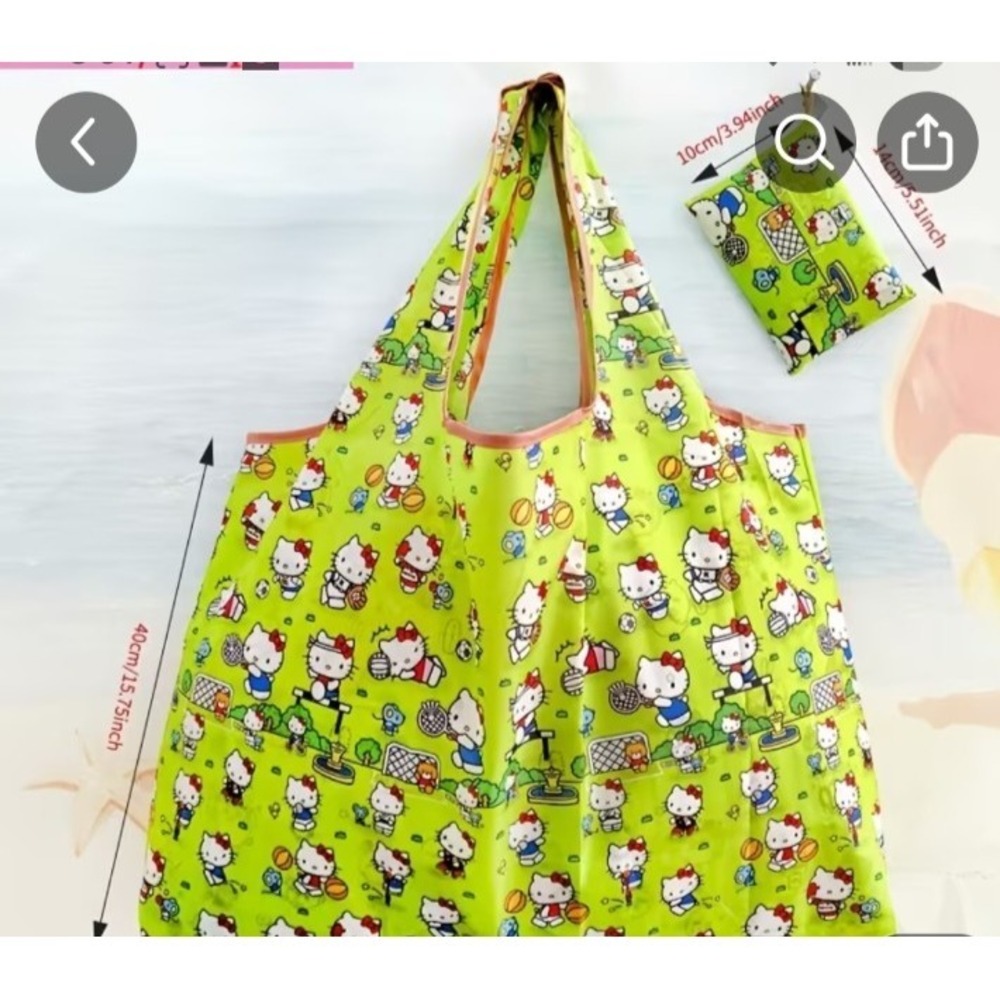 Handbag‎ shopping bag new large capacity folding bag/portable Hello Kitty New